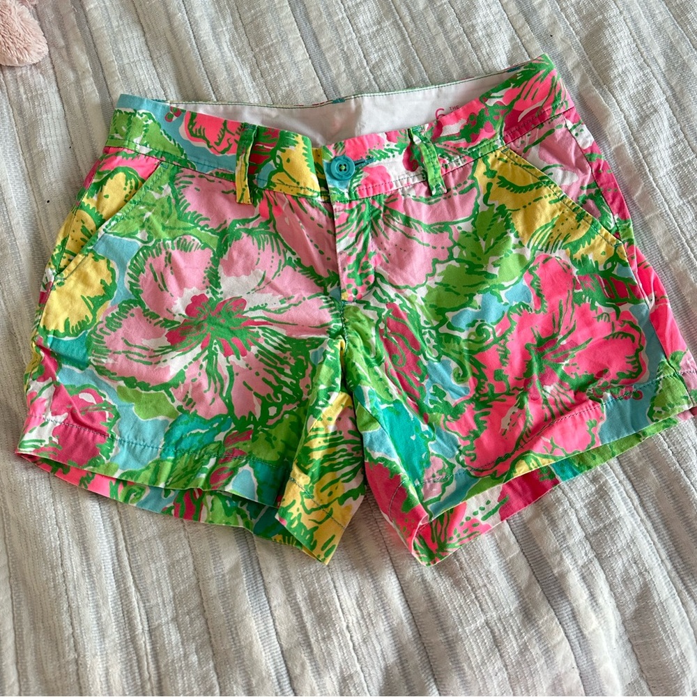 Lilly Pulitzer Callahan Shorts Women's Size 6 Floral Tropical